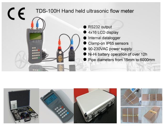 Hand Hold Ultrasonic Flow Meter (Model No. TDS-100H)